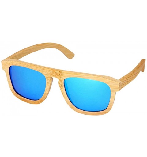 Goggle Bamboo glasses men and women with the same sunglasses wooden glasses classic retro sunglasses driving polarizer - CU18...