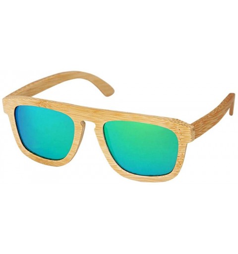 Goggle Bamboo glasses men and women with the same sunglasses wooden glasses classic retro sunglasses driving polarizer - CU18...