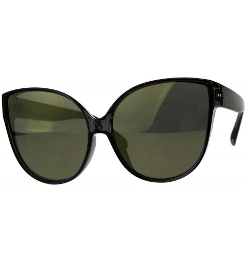 Butterfly Oversized Butterfly Sunglasses Womens Designer Fashion Mirror Lens - Grey (Gold Mirror) - CJ18EHRQQM5 $10.53