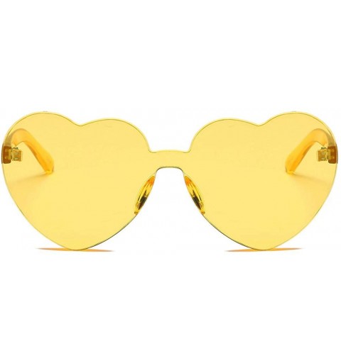 Goggle Oversized Rimless Sunglasses Fashion - CB18QKU825I $10.08