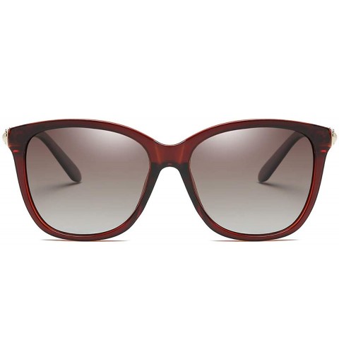 Wrap Women's Classic Stylish Designer Oval Retro Sunglasses for Ladies 100% UV400 Protection - D - CZ198O4WMZT $19.05