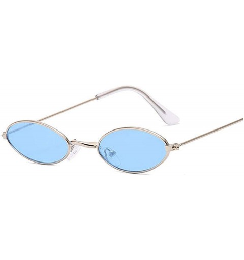 Semi-rimless Luxury Small Oval Mirror Sunglasses Women Brand Designer Lady Round Sun Glasses Female Street Beat Eyeglasses - ...