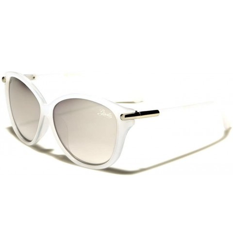Round Oversized Round Sunglasses - White - C918DNL45HM $11.44