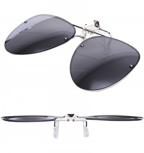 Oval Polarization Sunglasses Anti Glare Protection Suitable - Gray - C218E9L5GLK $9.44