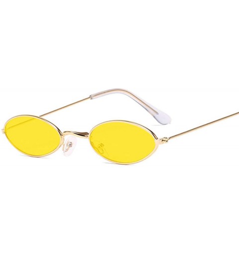 Semi-rimless Luxury Small Oval Mirror Sunglasses Women Brand Designer Lady Round Sun Glasses Female Street Beat Eyeglasses - ...
