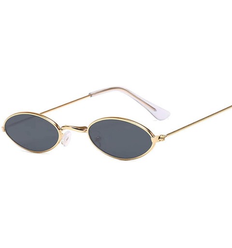 Semi-rimless Luxury Small Oval Mirror Sunglasses Women Brand Designer Lady Round Sun Glasses Female Street Beat Eyeglasses - ...