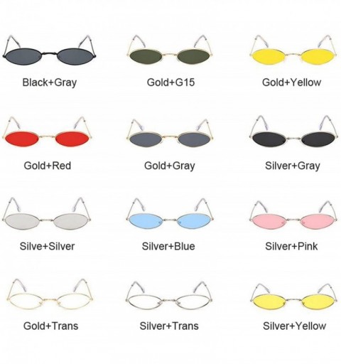 Semi-rimless Luxury Small Oval Mirror Sunglasses Women Brand Designer Lady Round Sun Glasses Female Street Beat Eyeglasses - ...