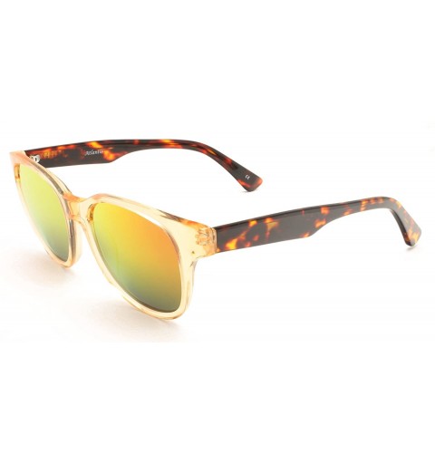 Round Crystal Handmade Sunglasses Tortoise - C711SFM4AD9 $43.19