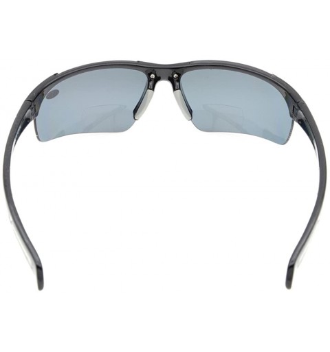 Rectangular TR90 Unbreakable Sports Half-Rimless Bifocal Sunglasses Baseball Running Fishing Driving Golf Softball Hiking - C...