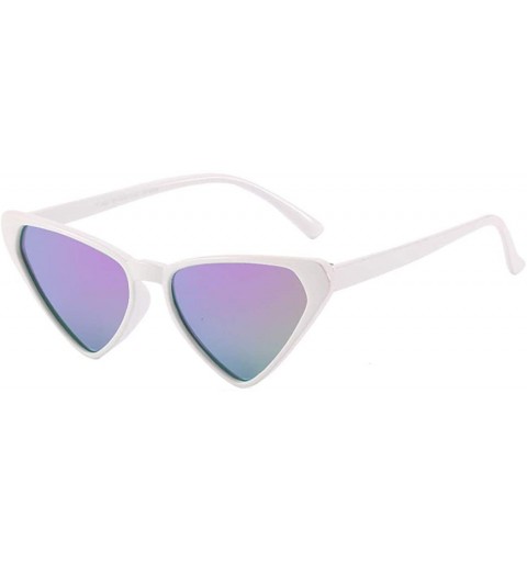 Aviator Unisex Polarized Sunglasses - Fashion Personality Sunglasses Triangle Polarized Sunglasses - D - CJ18RRZT7D8 $49.89