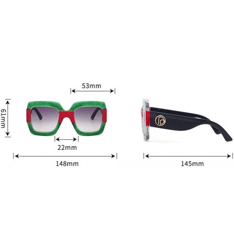 Semi-rimless Women Men Polarized Classic Retro UV400 Oversized Sunglasses for Summer - C - CP18NSIH0EX $9.03