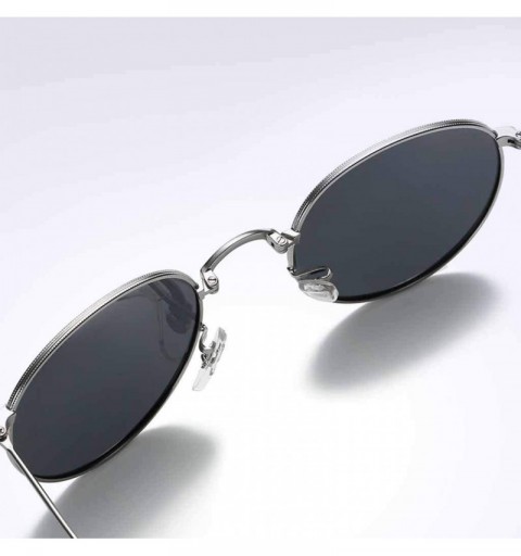 Semi-rimless Sunglasses Lightweight Oversized Protection - Black - CR19074I4UY $19.32