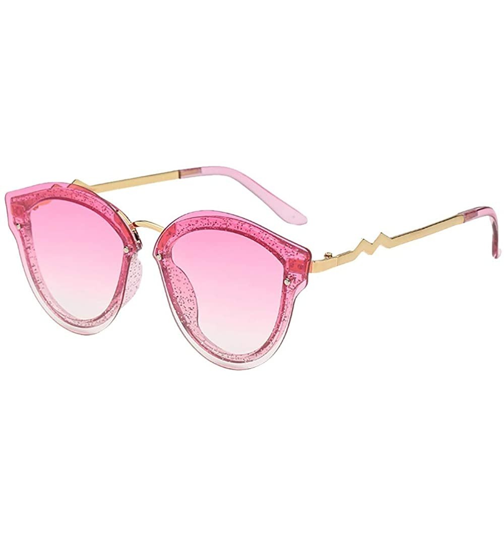 Goggle Women Fashion Vintage Irregular Shape Sunglasses-Unisex Cute Eyewear - A - CX18SMY8UL5 $7.11