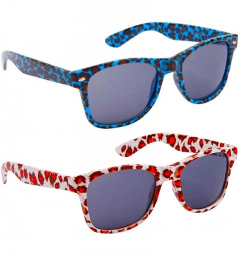 Wayfarer 2 Pair HQ+ Wild Fancies by Sojayo - 1 White-orange-brown & 1 Blue-brown-black (2 Pack) - CL18C55SREG $14.62