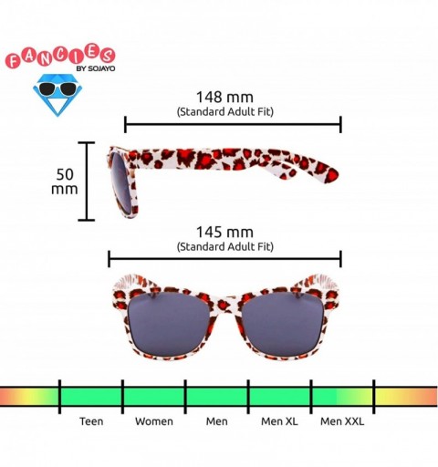 Wayfarer 2 Pair HQ+ Wild Fancies by Sojayo - 1 White-orange-brown & 1 Blue-brown-black (2 Pack) - CL18C55SREG $14.62