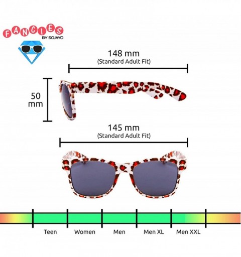 Wayfarer 2 Pair HQ+ Wild Fancies by Sojayo - 1 White-orange-brown & 1 Blue-brown-black (2 Pack) - CL18C55SREG $14.62