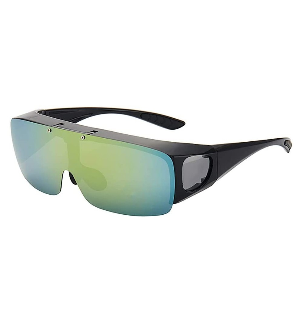 Goggle Glasses Goggles Polarized Driving Sunglasses - Bronze - CY198G4XRER $14.43