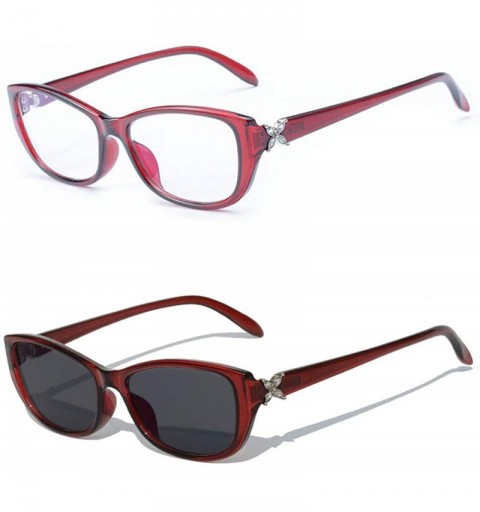 Goggle fashion ladies photochromic glasses optical frame rhinestone goggles wild ultra light myopia frame - CD1927E5O5G $18.34