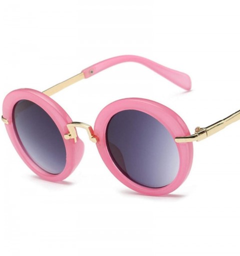 Goggle Round Lovely Kids Sunglasses Girls Goggle Protective Glasses Children Eyewear Oculos Accessories - Pink - C1198AHW0CE ...