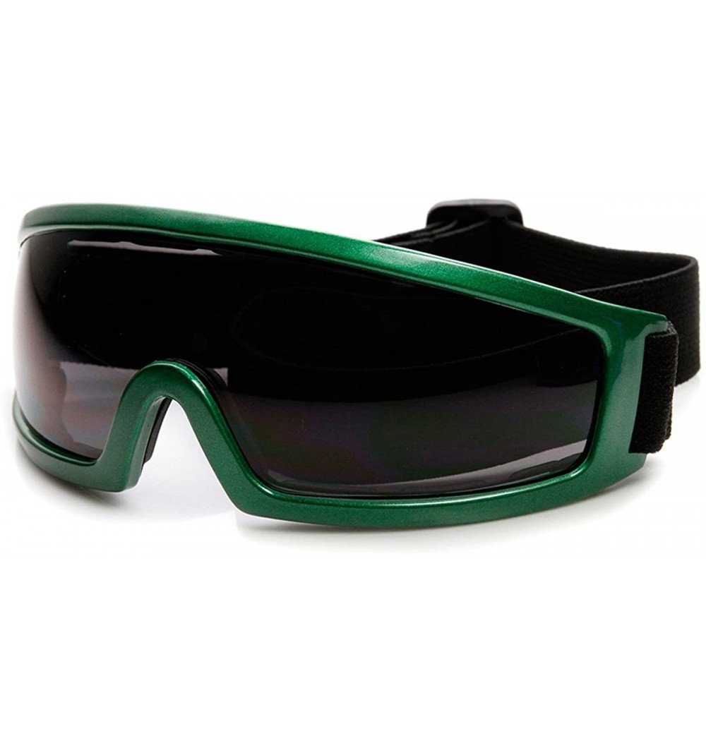 Shield Multi-Purpose Adjustable Strap Safety Shield Lens Sports Goggles (Green) - C512JK5Q98T $17.46