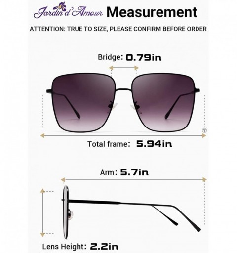 Oversized Sunglasses Non Polarized Protection Transparent Progressive - Purple - CC199I80NQI $22.27