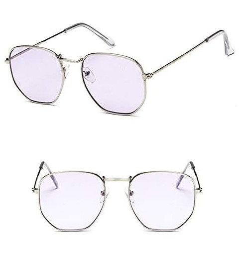 Square Vintage Sunglasses Classic Eyewear - Green - C2198OCT294 $19.99