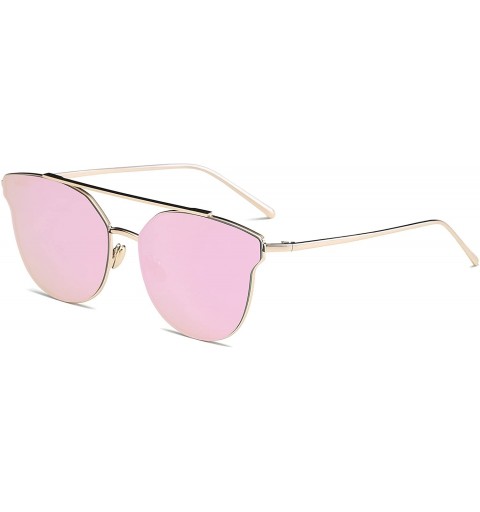 Oversized Women's 'Stella' 52mm Round Designer Sunglasses - CL18C9TRR0N $27.91