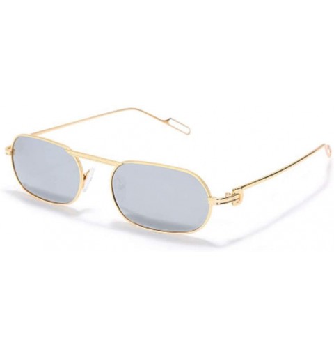 Sport Small Long Frame Polarized Sunglasses Personalized Shading Mirror - 7 - CC190O6OYEA $68.31