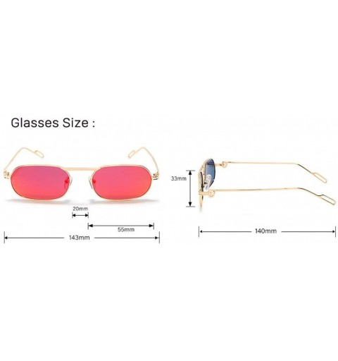 Sport Small Long Frame Polarized Sunglasses Personalized Shading Mirror - 7 - CC190O6OYEA $31.71