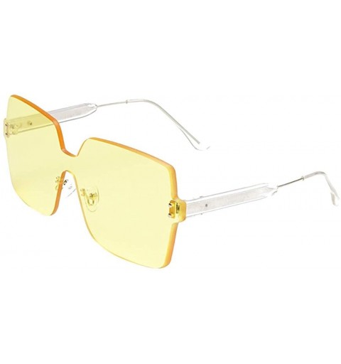 Sport New Women Vintage Big Frame Sunglasses Fashion Solid Color Transparent Radiation Protection Sunglasses - D - CL18SX68HN...