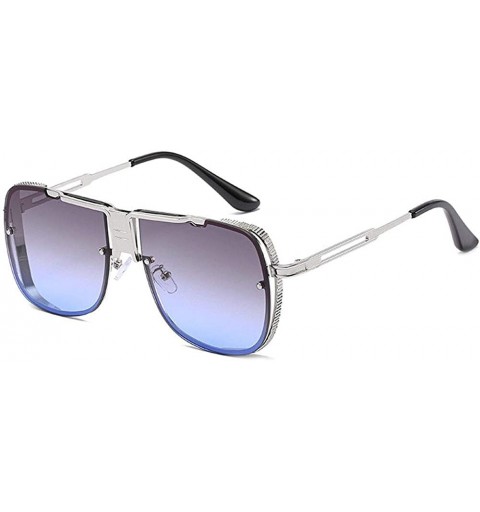 Square Retro Pilot metal square sunglasses for men woman Flight mechanical sunglasses UV400 Protection - 4 - CP19242UWDN $31.18