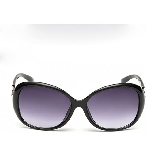 Oval Luxury Women Polarized Sunglasses Retro Eyewear Oversized Goggles Shades Eyeglasses Decoration - A - CB196ZC4NZZ $19.89
