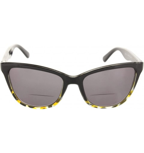Aviator Cat Eye Bifocal Reading Sunglasses Readers for Women [Yellow Leopard - 2.00] - Yellow Leopard - CL18CQOHECH $16.51