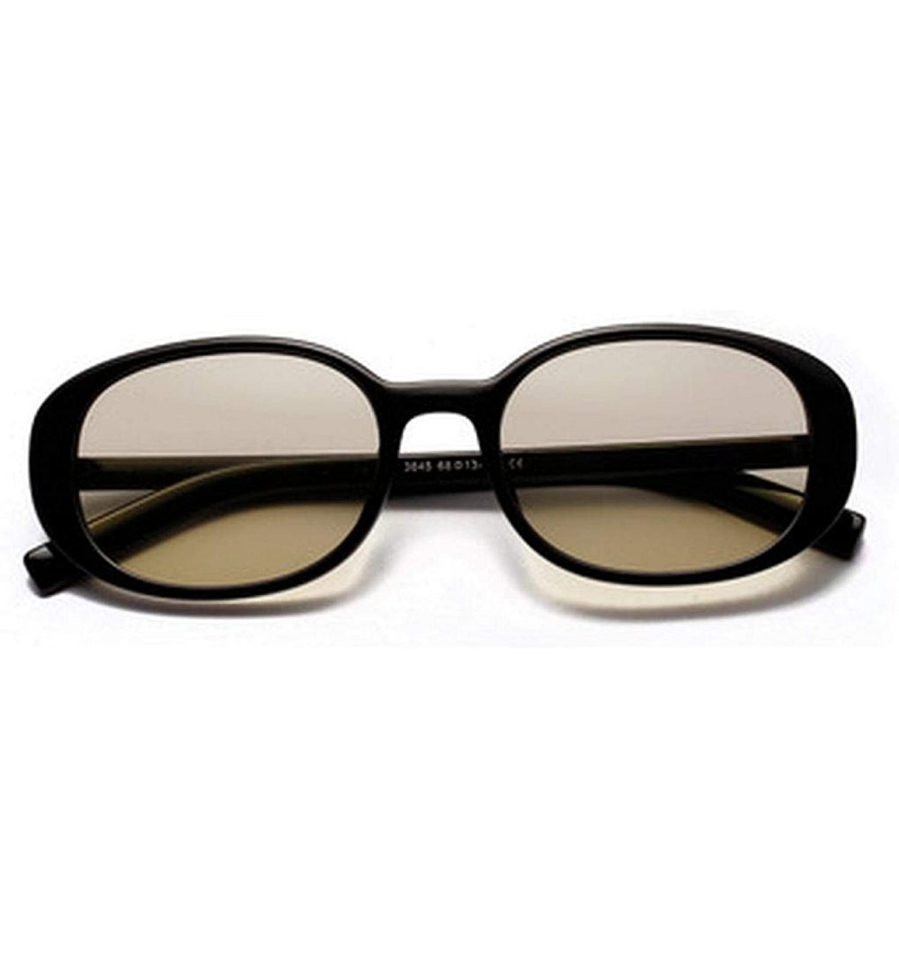 Retro Classic Tinted Color Lens Oval Sunglasses Men Women Luxury ...