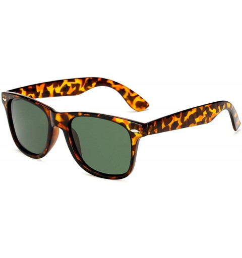 Square Unisex Retro Polarized Sunglasses Mirror Lens Vintage Sun Glasses Men Women Uv400 De Sol - Kp1029 C22 - CY198AHT60R $2...