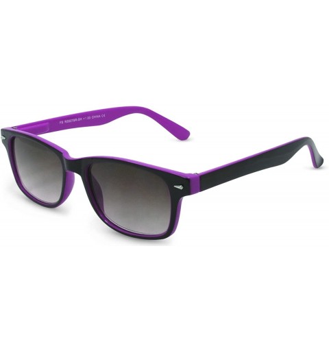 Rectangular Rescue Me Classic Reading Sunglasses. Not BiFocals - Light Purple - CZ11UDPPYHN $18.05