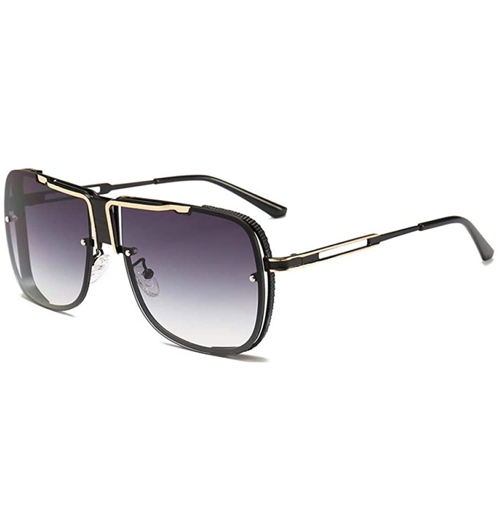 Rectangular Pilot men's sunglasses are modern and retro - C1 Ashes - C118W54WRA7 $14.61