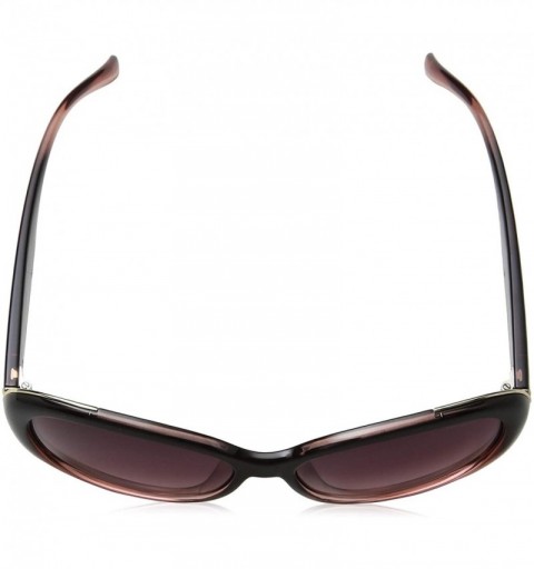 Oval Women's PLD4024/S Oval Sunglasses - Black Shaded Pink/Polarized Burgundy Gradient - 58mm - C5128BGST4F $93.77