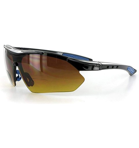 Wrap Daredevil Fashion Bifocal Sunglasses w/Wrap-Around Sports Design and Anti-Glare Coating for Active Men - CI115SCHVTP $9.58
