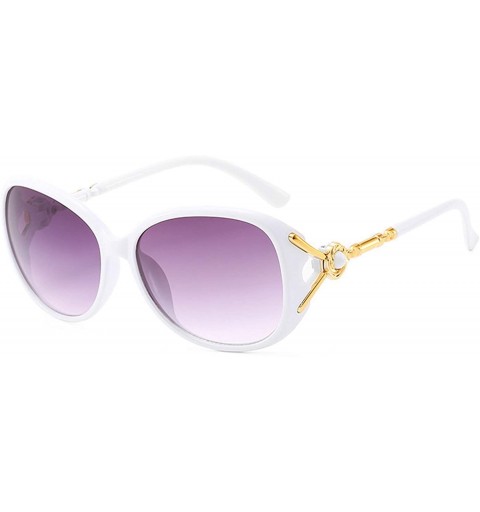 Oversized Polarized Sunglasses Fashion Protection Festival - White - CB18TOI9T09 $17.30