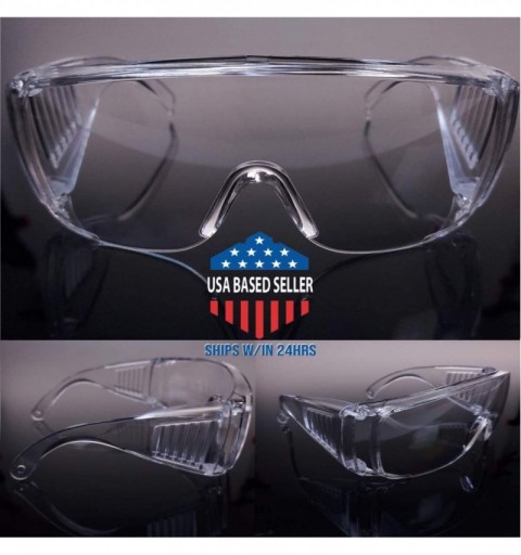 Goggle Protective Goggles Protection Resistant Included - 10 Pairs & 1 Lens Cleaning Bottle - CQ1907ZK9N2 $51.95