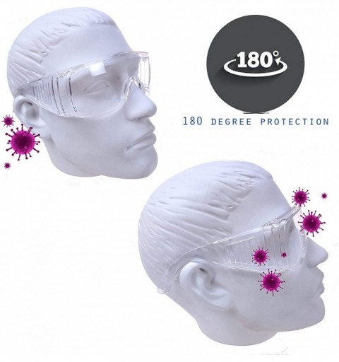 Goggle Protective Goggles Protection Resistant Included - 10 Pairs & 1 Lens Cleaning Bottle - CQ1907ZK9N2 $51.95