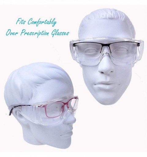 Goggle Protective Goggles Protection Resistant Included - 10 Pairs & 1 Lens Cleaning Bottle - CQ1907ZK9N2 $51.95