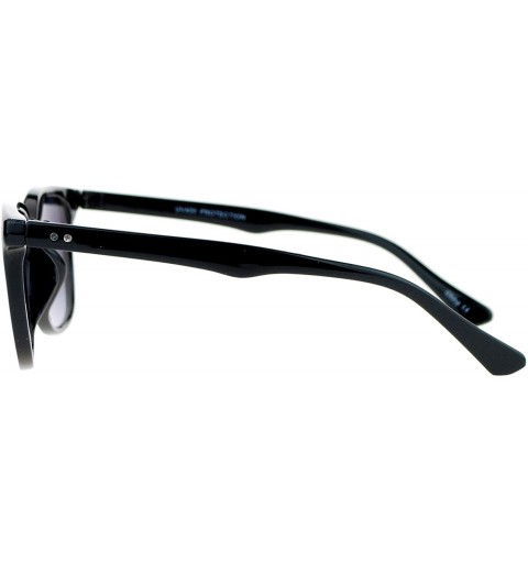 Square Unisex Vintage Retro Sunglasses Square Keyhole Fashion Shades UV400 - Black (Smoke) - CV18ISA4L6H $12.02