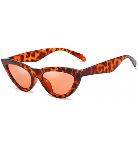 Oval Women Sunglasses Retro Black Grey Drive Holiday Oval Non-Polarized UV400 - Brown - CG18R6XZUCN $9.38