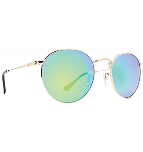 Rectangular Velvatina Sunglasses & Carekit Bundle - Gold / Green Chrome - CJ18EHI87MW $41.80