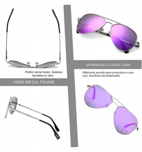 Round Polarized Aviator Sunglasses for Men Women- Lightweight Metal Frame Sun Glasses UV400 Protection - C519DLH6WE7 $20.03