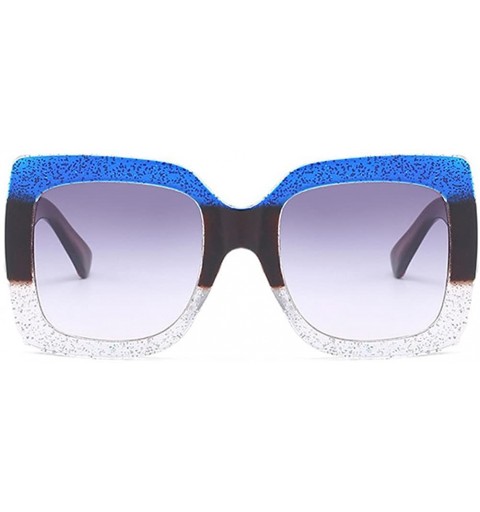 Rimless Oversized Square Sunglasses Women Multi Tinted Frame Fashion Eyewear - C4 - C218CQKALX3 $10.64