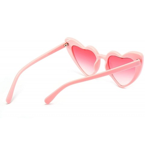 Oversized Sunglasses Women Cat Eye Vintage Sun Glasses Christmas gift Heart shape Party Glasses - Bgray - CF18W7GTKK6 $16.45