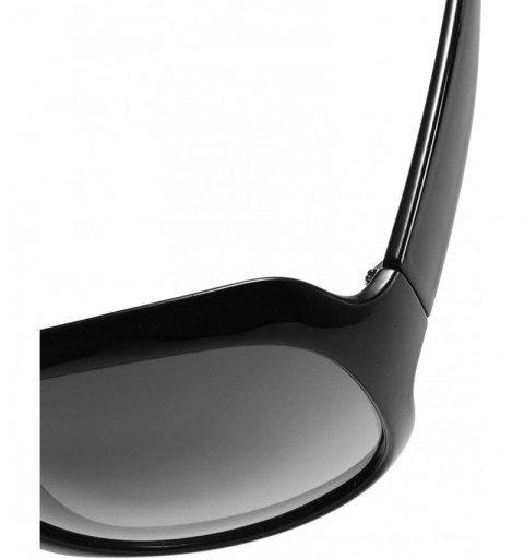 Round Polarized HD Sunglasses for Women Polarized Metal Mirror UV 400 Lens Protection - Brown - C0198O2WAHR $20.39